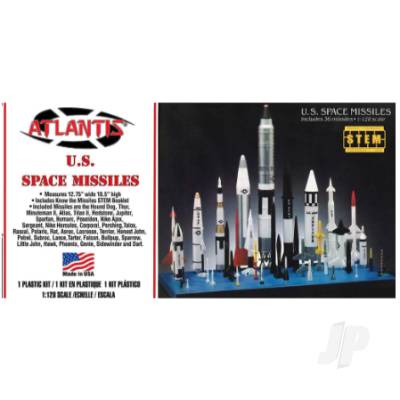Atlantis 1/28 U.S. Space Missiles - 36 Missiles Kit AMCM6871