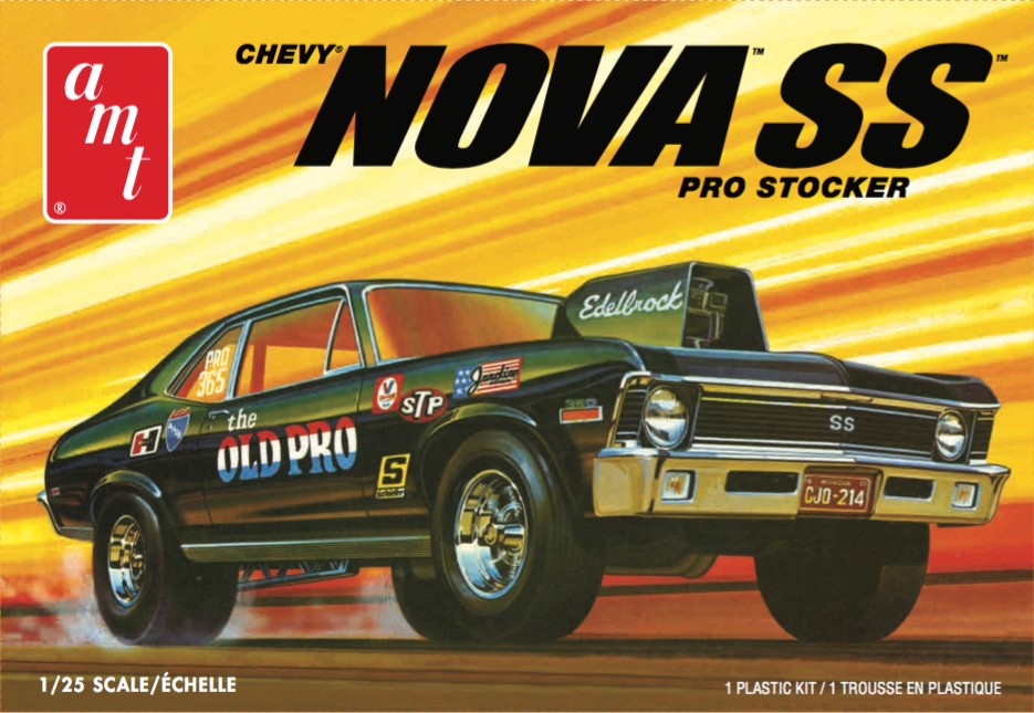 AMT Model Kits - 1:25 1972 Chevy Nova SS Old Pro Kit