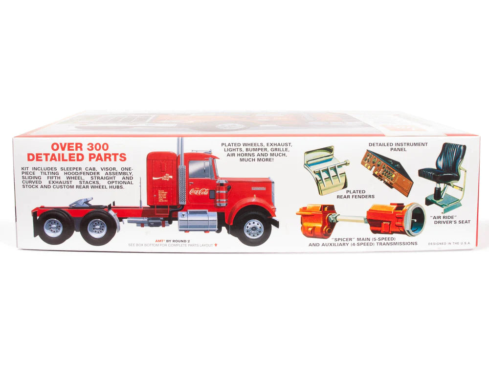 AMT 1:25 Kenworth Coca-Cola Conventional W-925 Truck Tractor Kit AMT1286