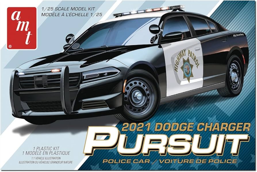 AMT Model Kits - 1:25 2021 Dodge Charger Police Pursuit Car Kit