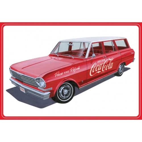 AMT 1/25 1963 Chevy II Nova Wagon Kit with Crates Coke AMT1353