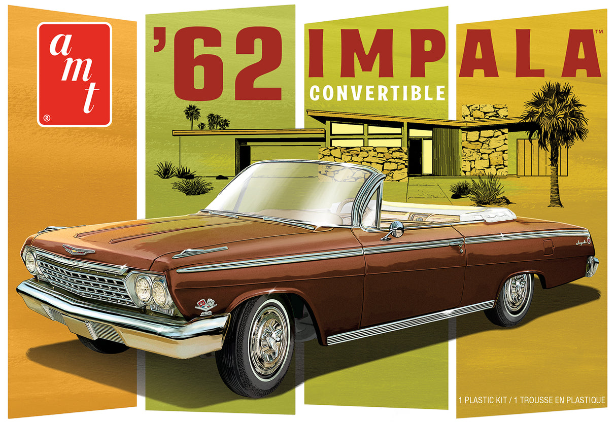 AMT Model Kits - 1:25 1962 Chevy Impala Convertible Kit