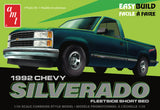 AMT Model Kits - 1:25 1992 Chevrolet Silverado Shortbed Easy Build Kit