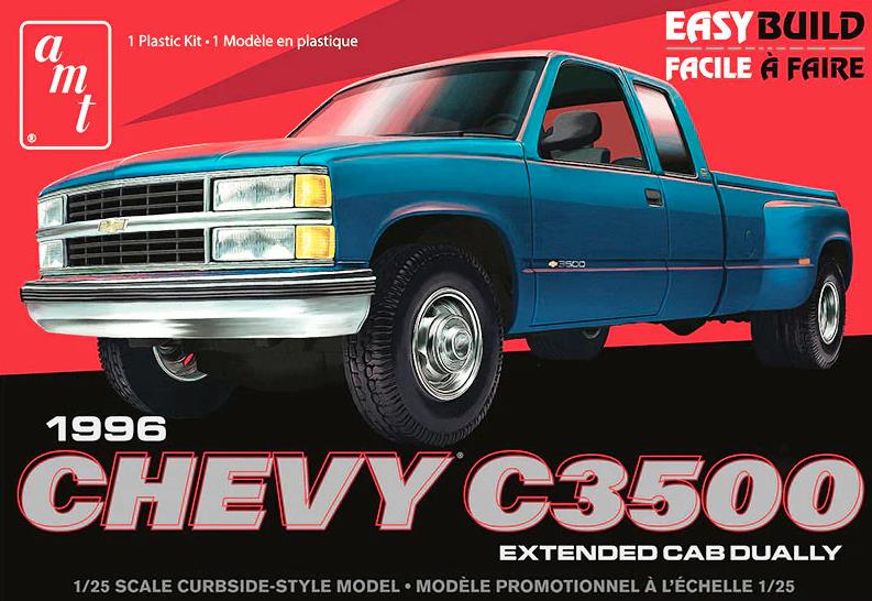 AMT Model Kits - 1:25 1996 Chevrolet C-3500 Dually Pickup Easy Build Kit