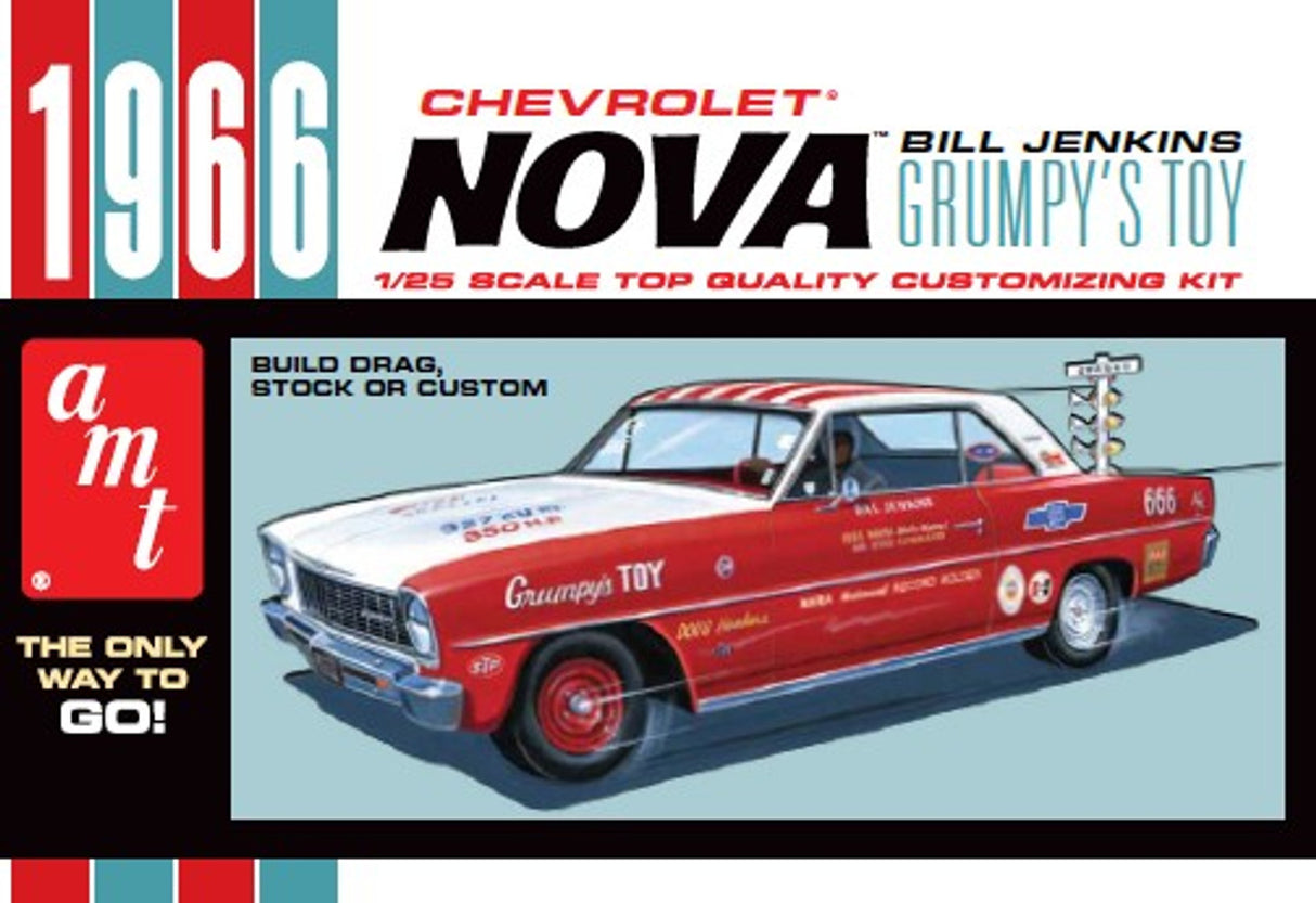 AMT 1/25 Car - 1966 Chevrolet Nova Kit AMT772/12