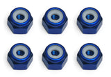 Team Associated BLUE 8-32 Aluminium Lock nuts (Box 2)