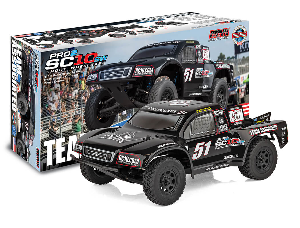 TEAM ASSOCIATED PRO2 SC10SW SHORT COURSE TRUCK RTR - BLACK - Pre Order - Expected Late April