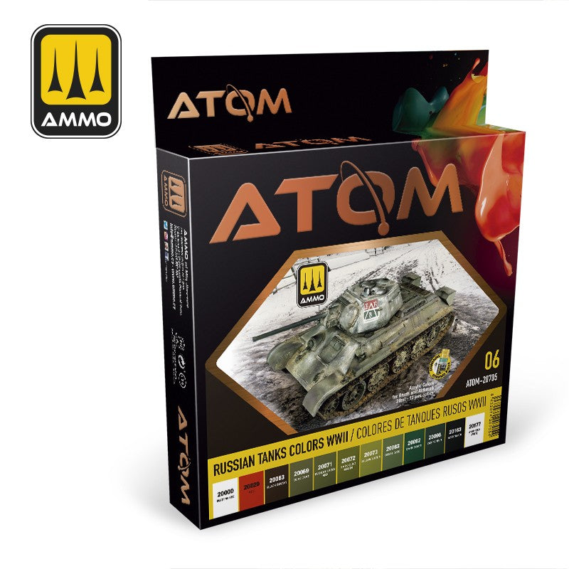 Russian Tank Colors WWII Paint Set