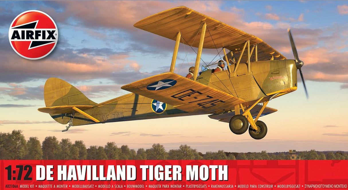 Airfix 1:72 De Havilland DH.82A Tiger Moth A02106A