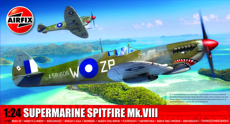 Airfix 1:24 scale Supermarine Spitfire Mk.VIII. A17002