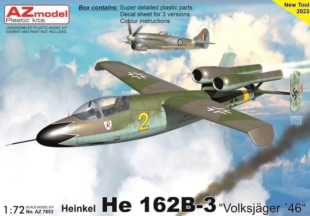 AZ Model 1/72 Heinkel He 162B-3 Volksjager 46 7853