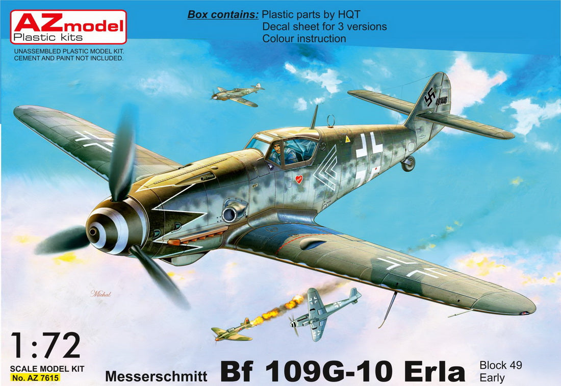 AZ Model 1/72 Messerschmitt Bf-109G-10 Erla Block 49 Early 7615