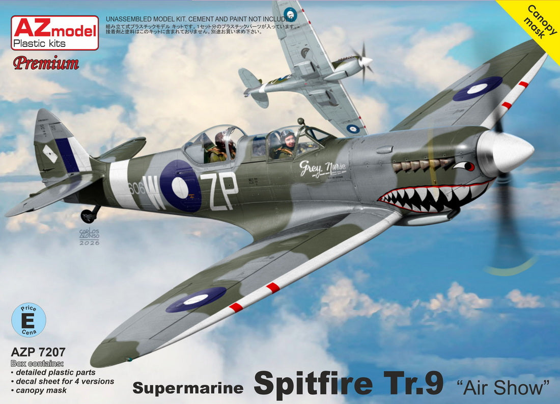 AZ Model 1/72 Supermarine Spitfire Tr.9 - Air Show Kit 7207