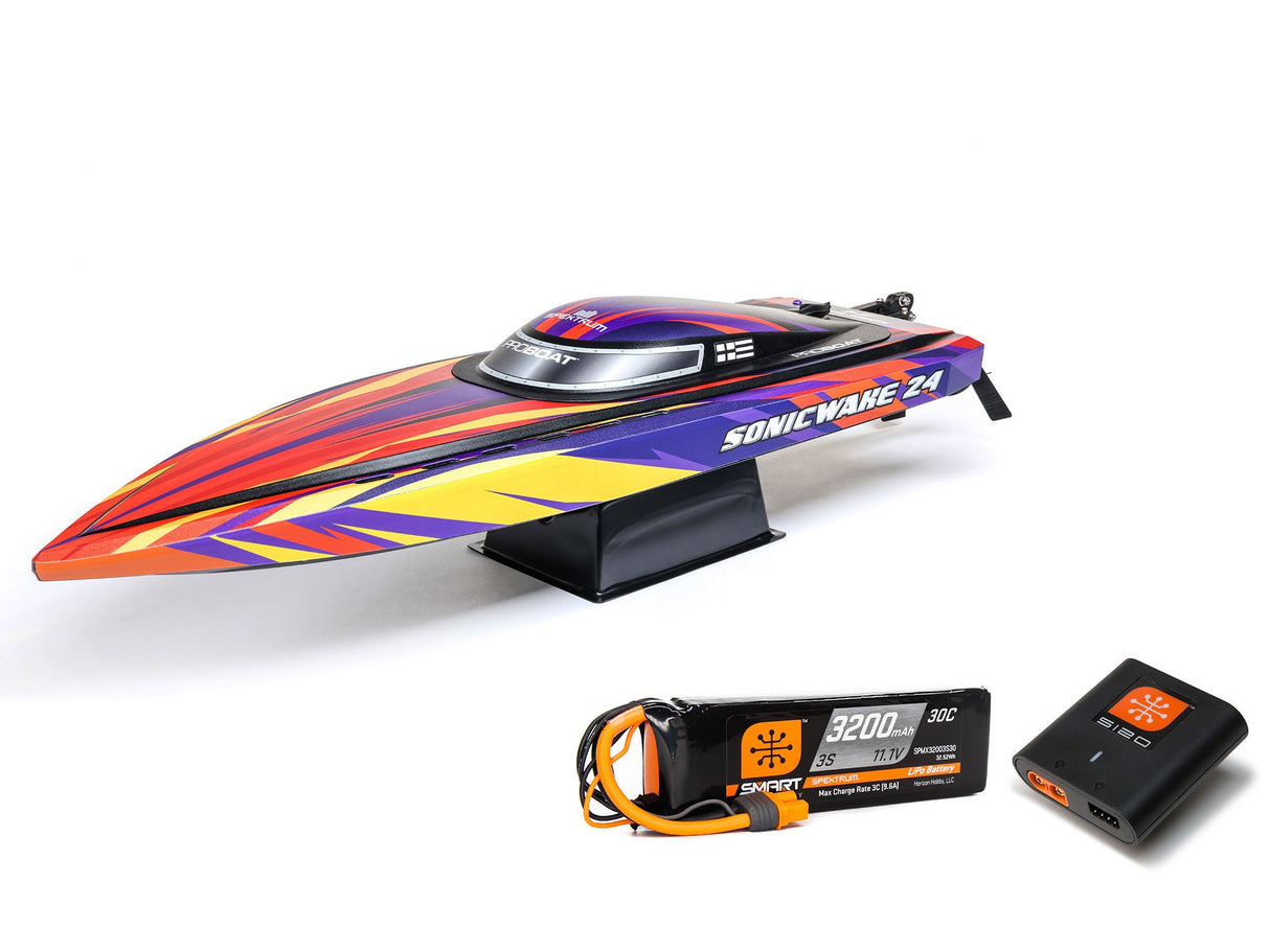Proboat Sonicwake 24 Self-Righting Brushless Deep-V RTR - Red - FOR PRE ORDER - EXPECTED LATE AUGUST