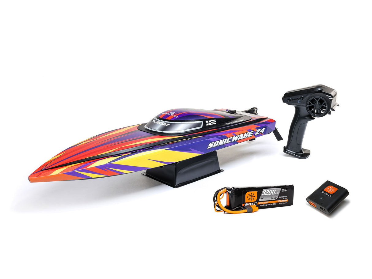 Proboat Sonicwake 24 Self-Righting Brushless Deep-V RTR - Red - FOR PRE ORDER - EXPECTED LATE AUGUST