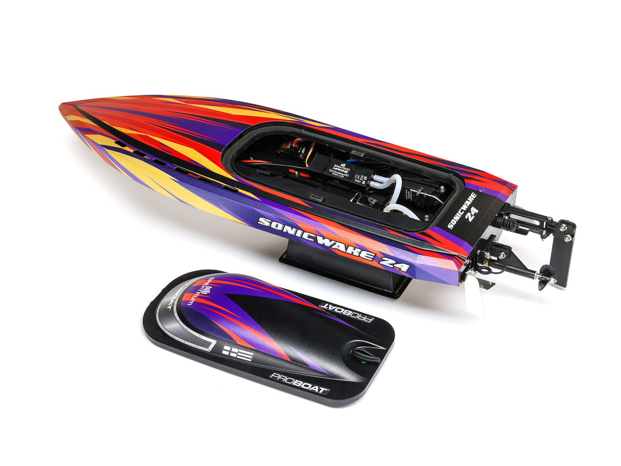 Proboat Sonicwake 24 Self-Righting Brushless Deep-V RTR - Red - FOR PRE ORDER - EXPECTED LATE AUGUST