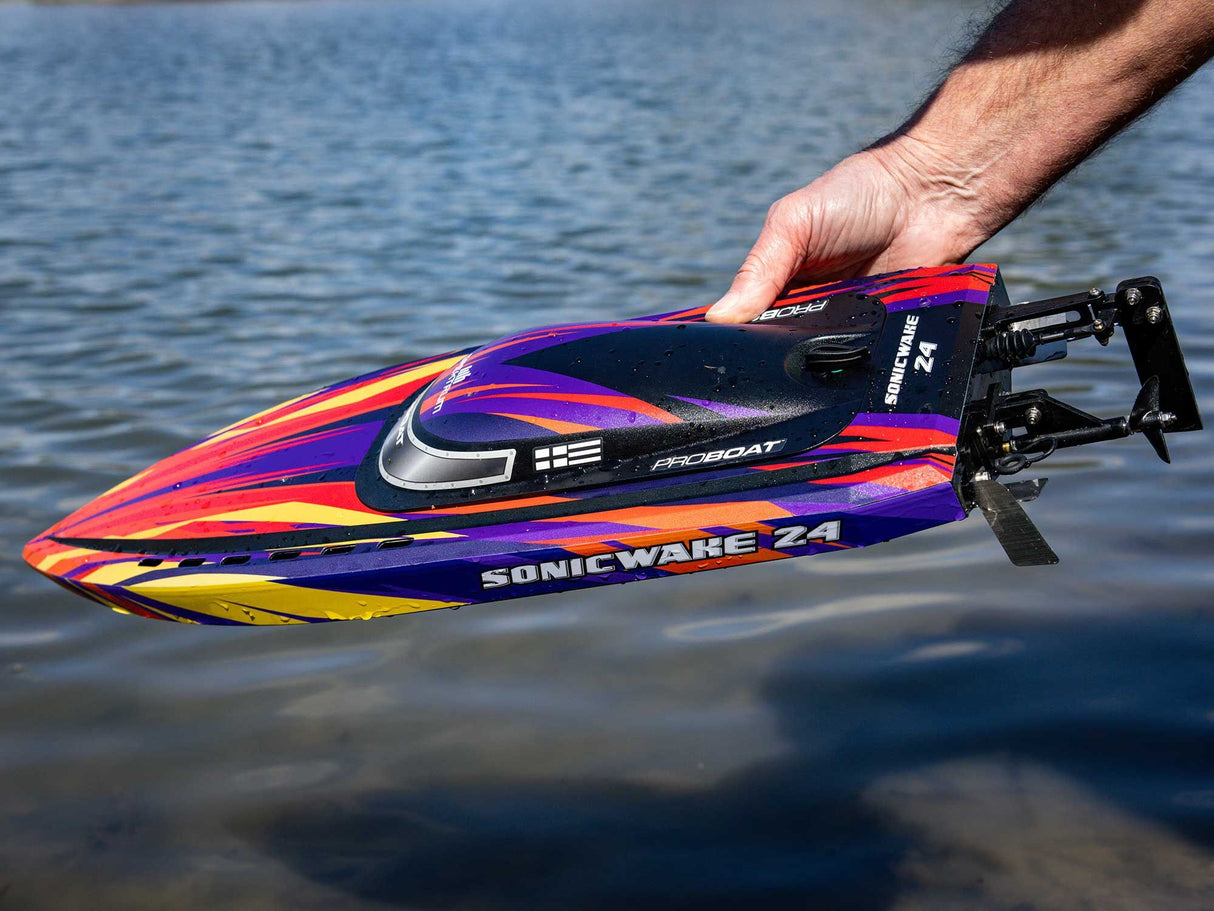 Proboat Sonicwake 24 Self-Righting Brushless Deep-V RTR - Red - FOR PRE ORDER - EXPECTED LATE AUGUST