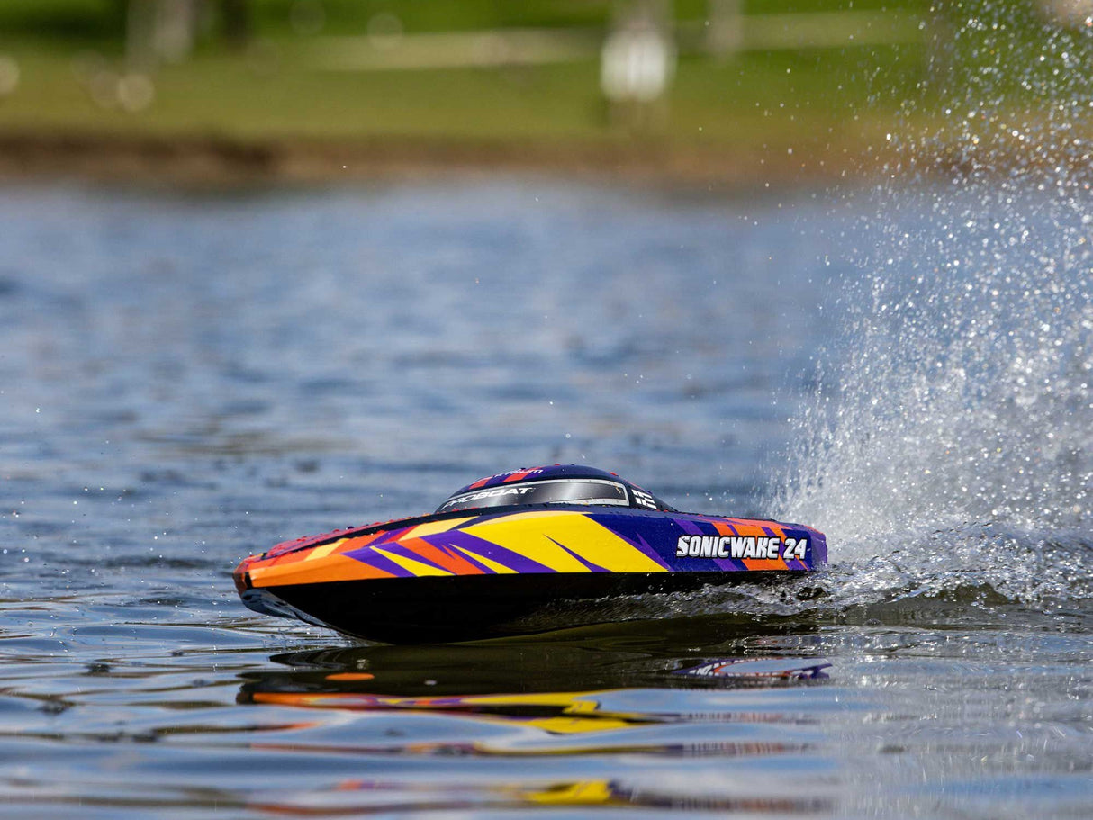 Proboat Sonicwake 24 Self-Righting Brushless Deep-V RTR - Red - FOR PRE ORDER - EXPECTED LATE AUGUST