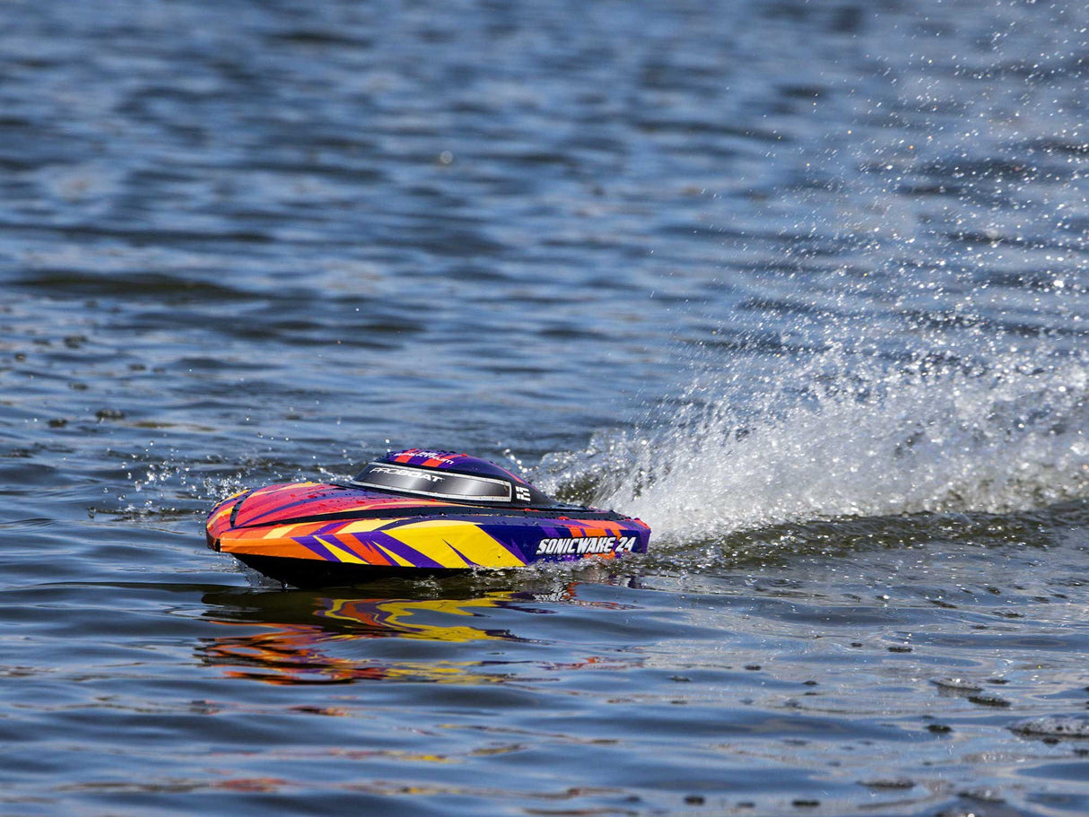 Proboat Sonicwake 24 Self-Righting Brushless Deep-V RTR - Red - FOR PRE ORDER - EXPECTED LATE AUGUST