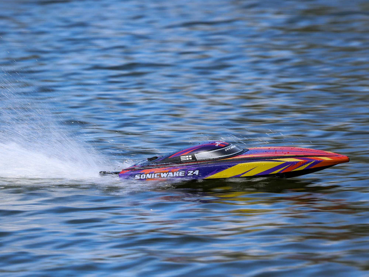 Proboat Sonicwake 24 Self-Righting Brushless Deep-V RTR - Red - FOR PRE ORDER - EXPECTED LATE AUGUST