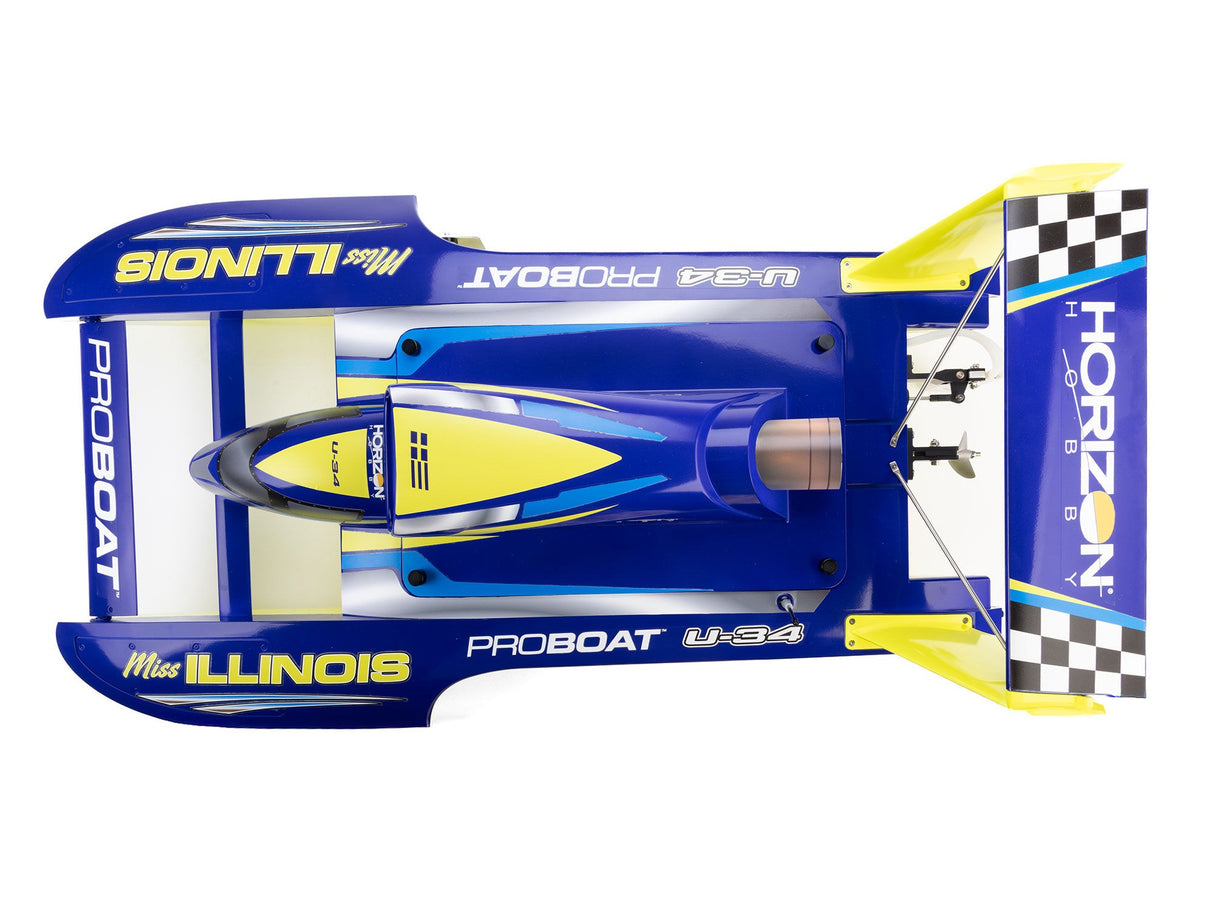 Proboat Miss Illinois U-34 34" Unlimited Hydro Race RTR Boat - Pre Order - Expected Mid August
