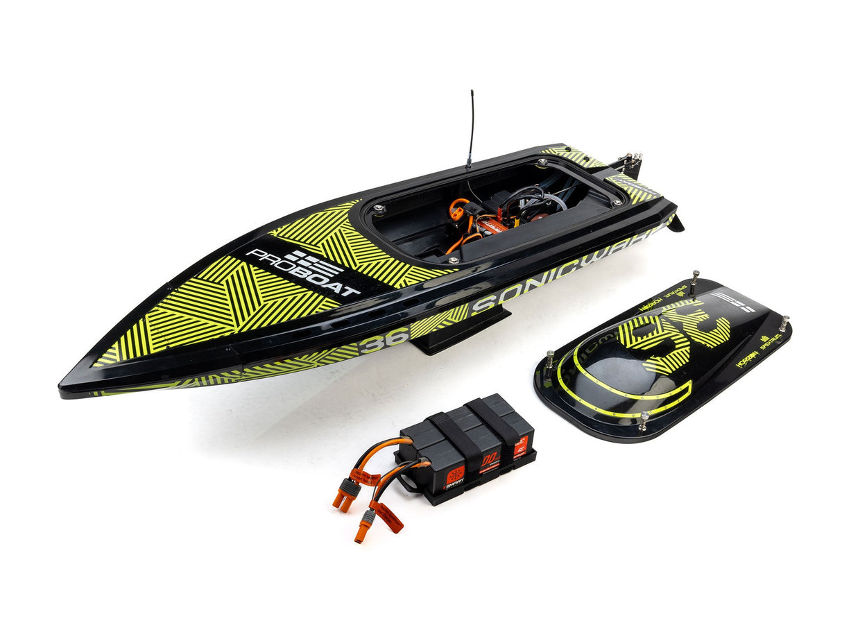 Pro Boat Sonicwake 36" V3 Self-Righting V-Hull Boat RTR - Black - Pre Order - Expected second week of December