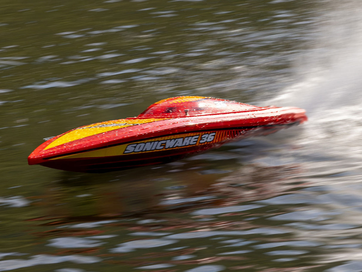 Pro Boat Sonicwake 36" V3 Self-Righting V-Hull Boat RTR - Red - Pre Order - Expected second week of December