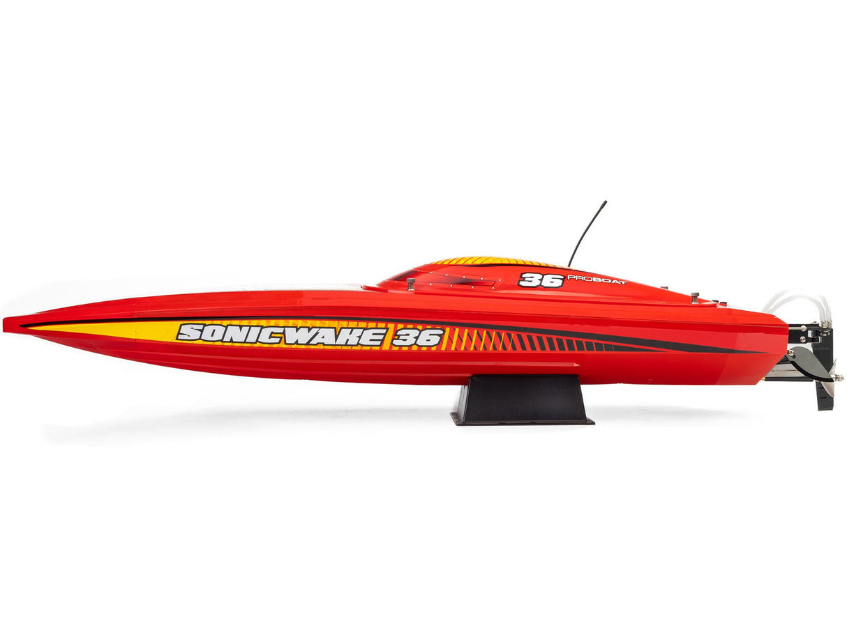 Pro Boat Sonicwake 36" V3 Self-Righting V-Hull Boat RTR - Red - Pre Order - Expected second week of December