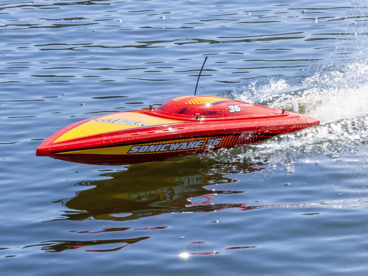 Pro Boat Sonicwake 36" V3 Self-Righting V-Hull Boat RTR - Red - Pre Order - Expected second week of December