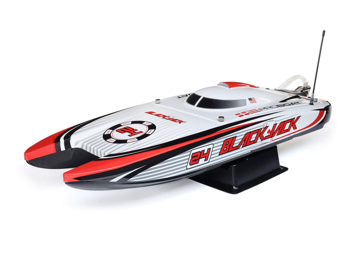 Proboat Blackjack 24 inch V2 Catamaran Brushless: RTR - Vegas Offshore