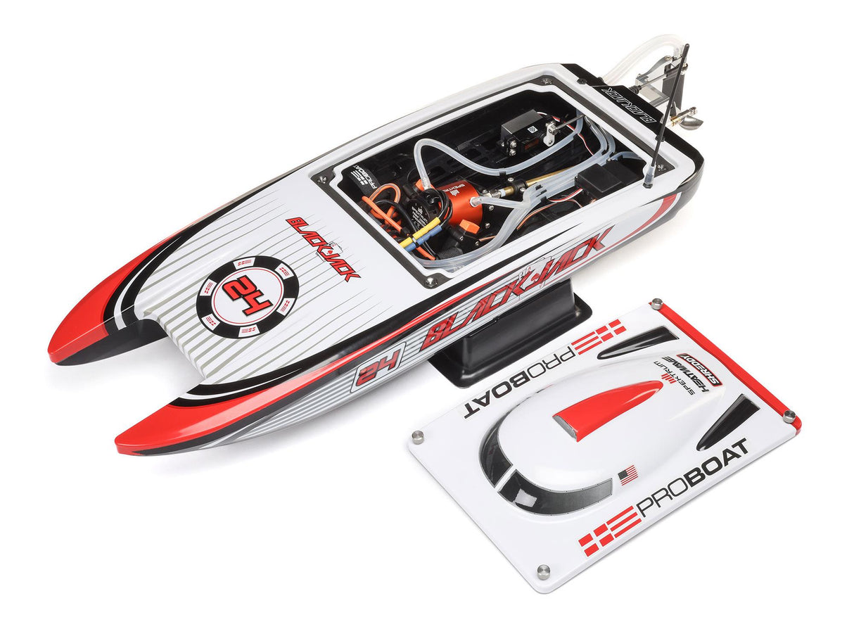 Proboat Blackjack 24 inch V2 Catamaran Brushless: RTR - Vegas Offshore