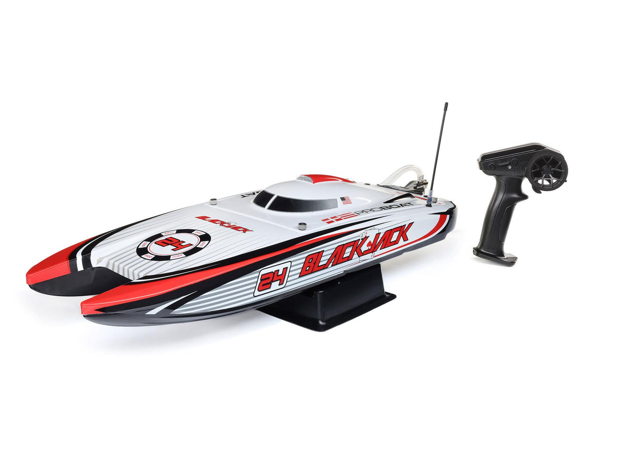 Proboat Blackjack 24 inch V2 Catamaran Brushless: RTR - Vegas Offshore