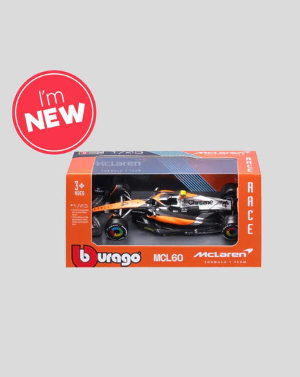 Bburago 1/43 McLaren F1 MCL60 2023 Lando Norris B18-60039N