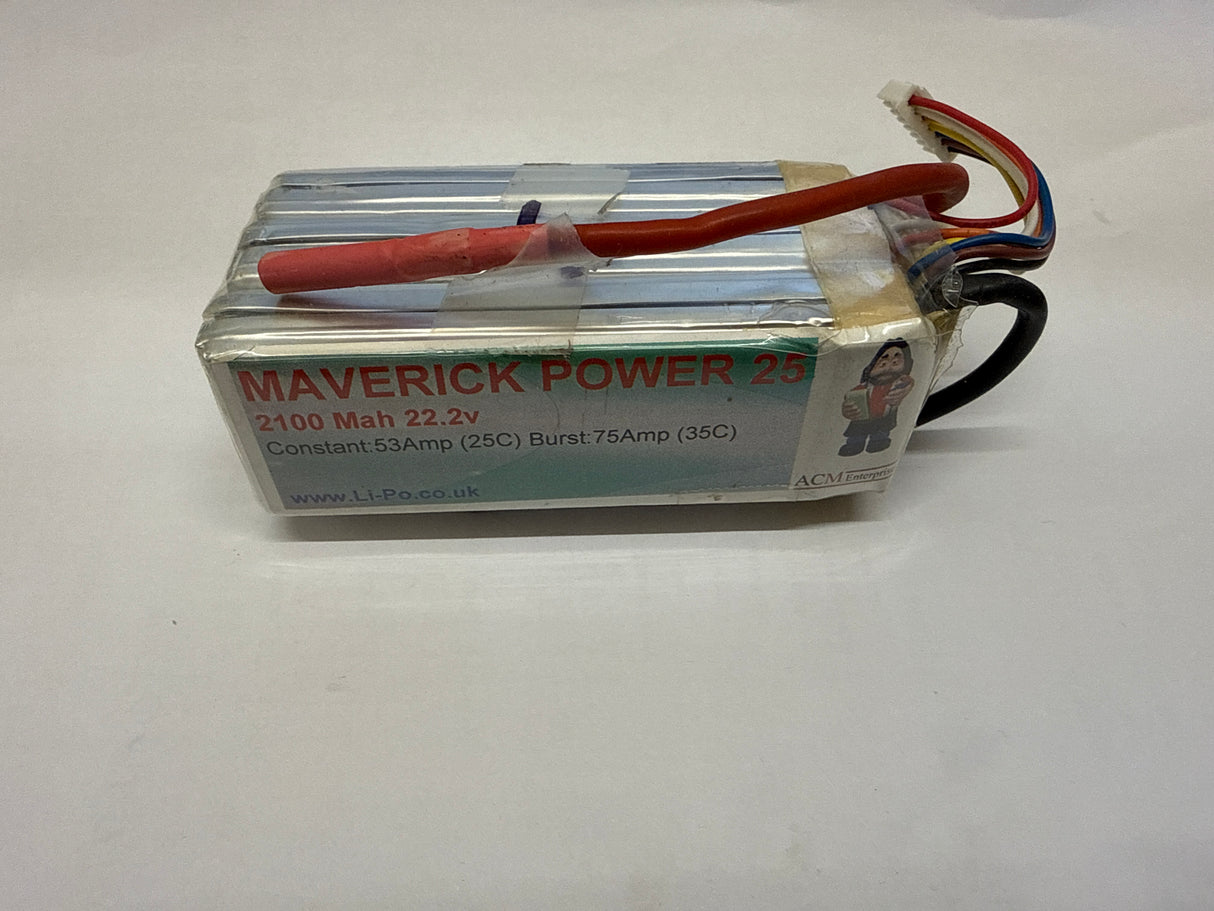 Maverick Power 6s 2100mAh LiPo Battery - SECOND HAND