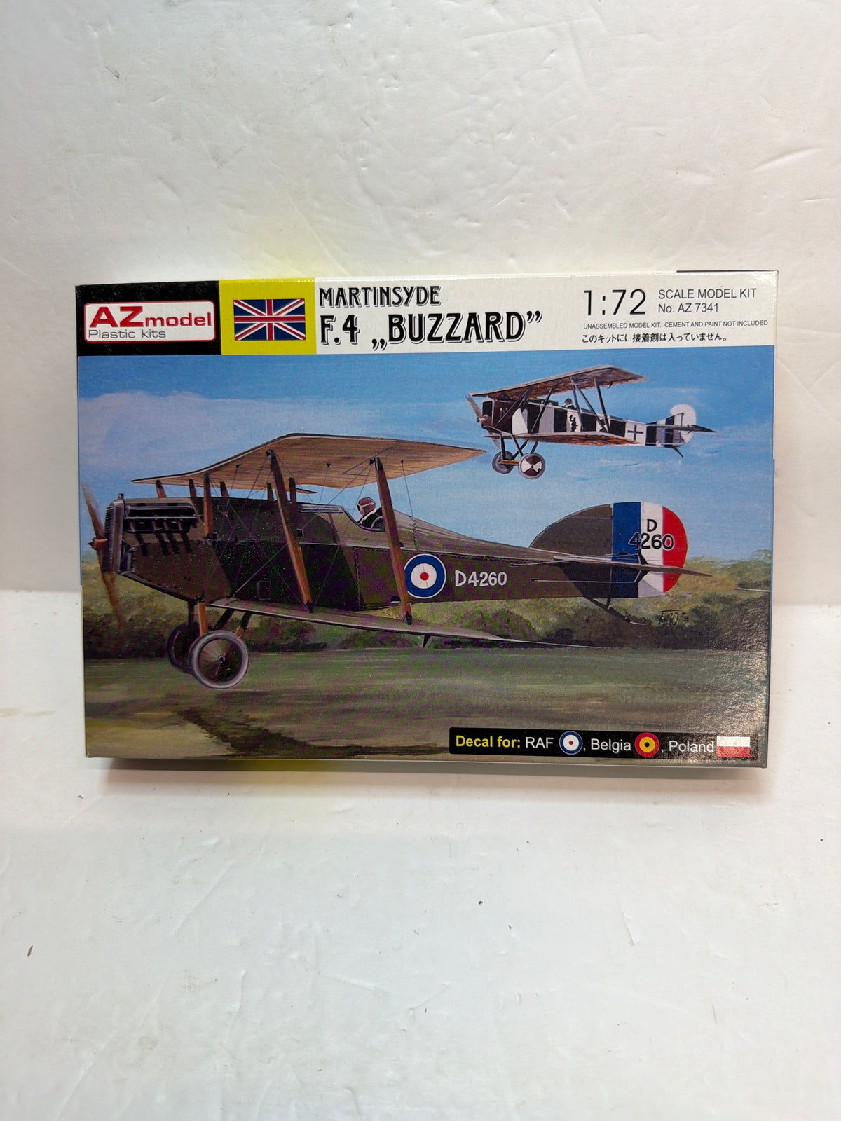 Martinsyde F.4 Buzzard — AZ Model 1/72 Plastic model Kit Vintage
