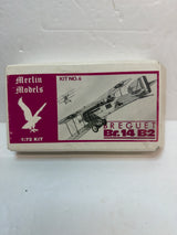 Merlin Models Breguet Br.14 B2 1/72 6 Plastic Model Kit Vintage