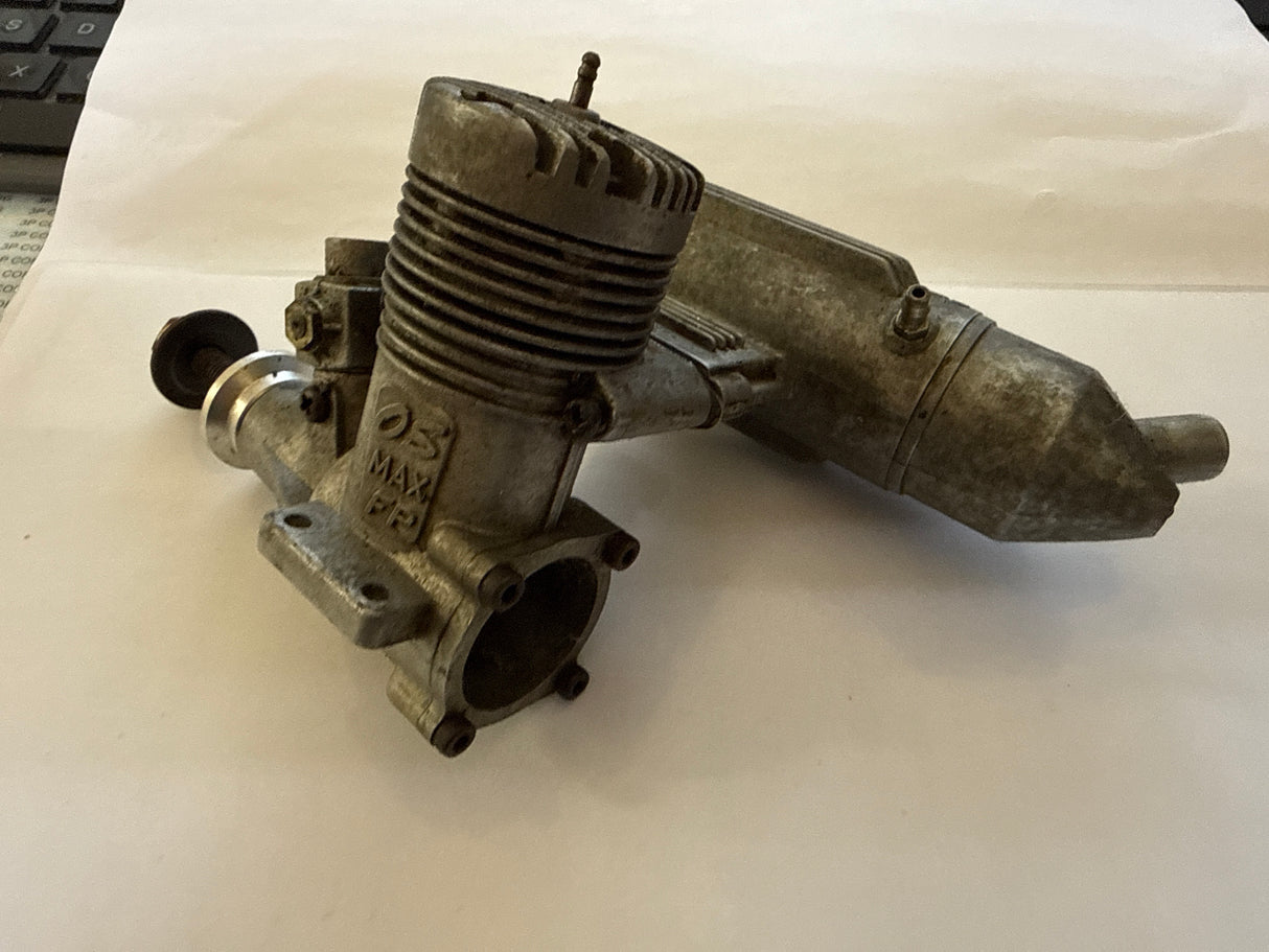 OS Max-40 FP Model Engine with silencer Second Hand (Box 63)