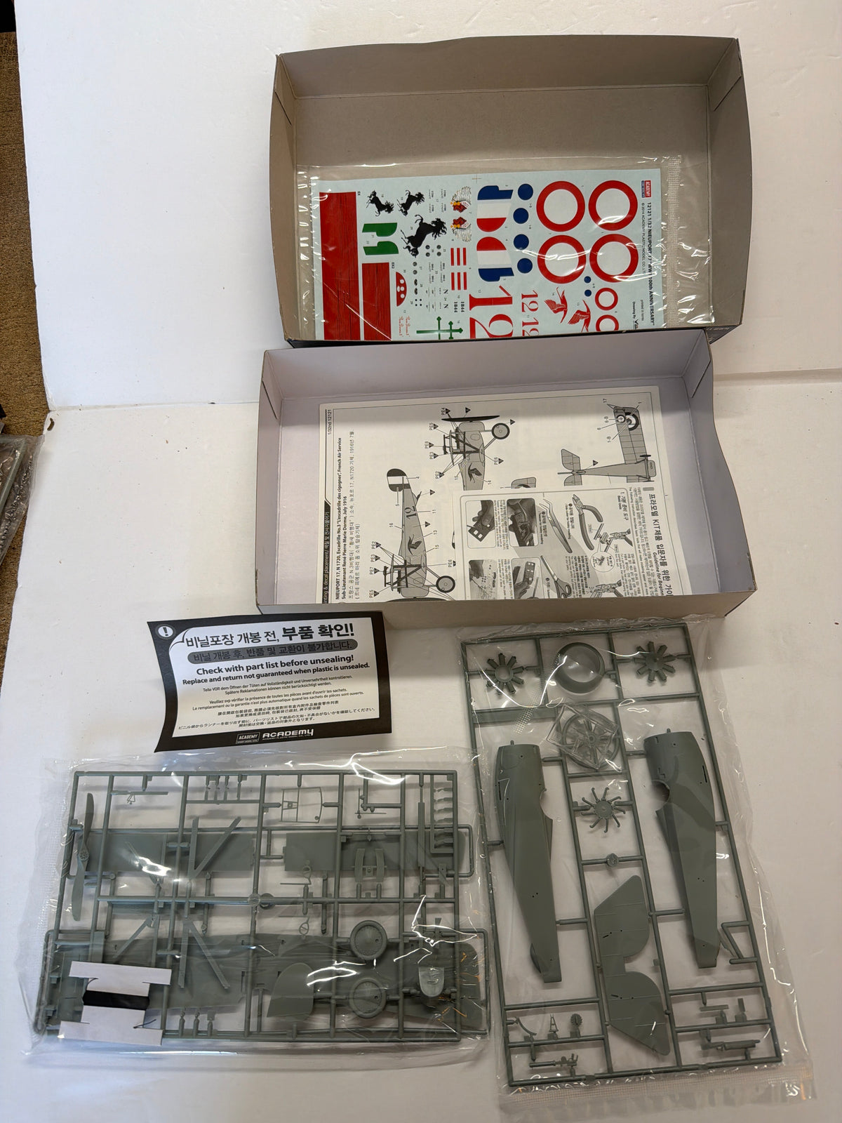 Academy Neuport 17 1/32 scale. Plastic Model Kit