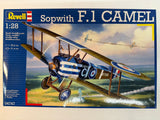 Revell Plastic aircraft kit Sopwith F.1 Camel 1:28 04747 Opened but missing instructions