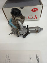 YS FZ63S (Super Charged) Four Stroke Engine with Silencer - Second Hand in box