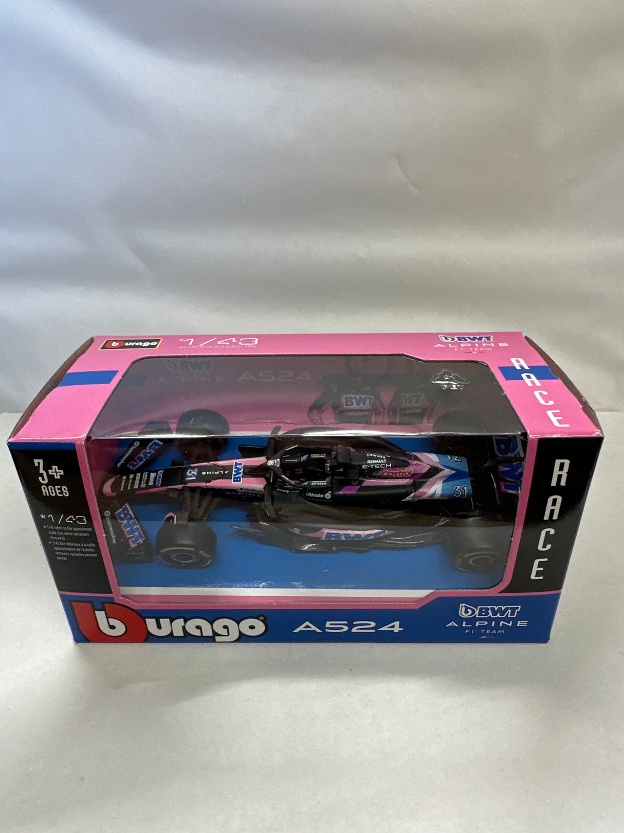 Bburago 1/43 A524 31 Esteban Ocon  2024 B18-60039EO