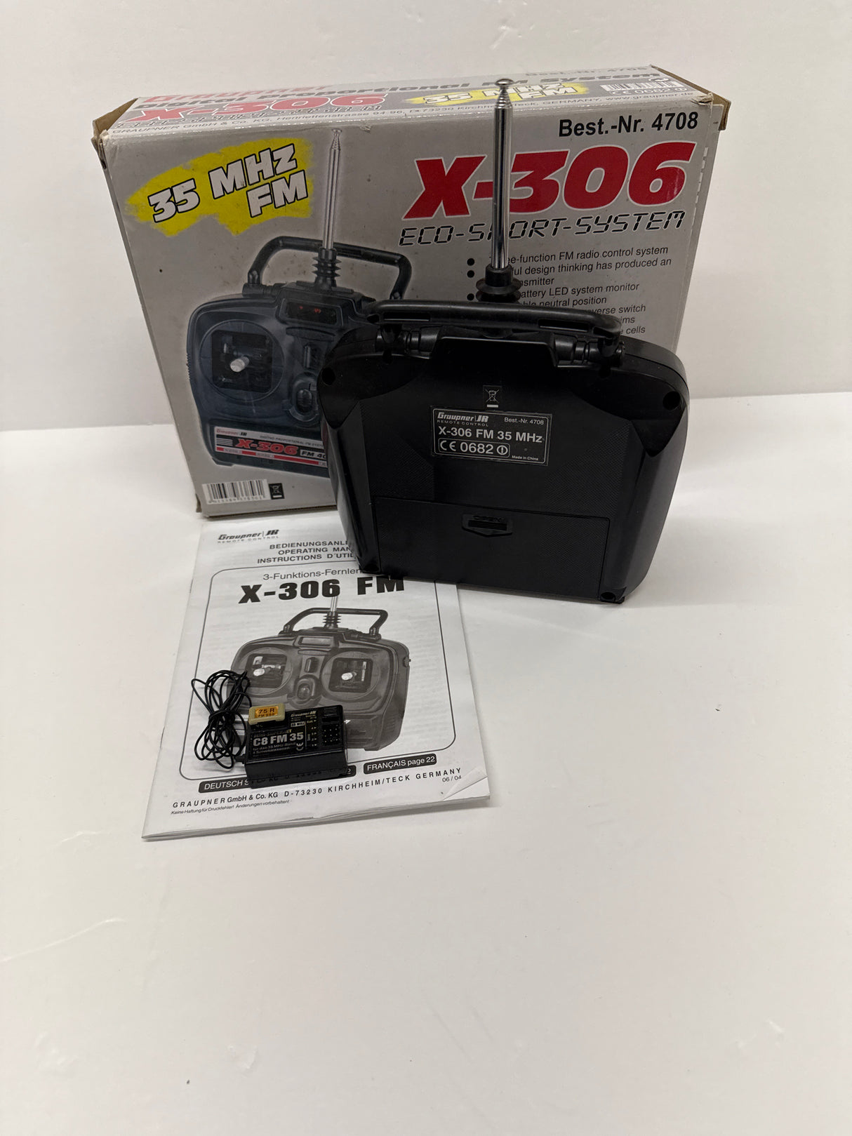 Graupner X-306 35mhz 3 channel Tx/Rx Combo