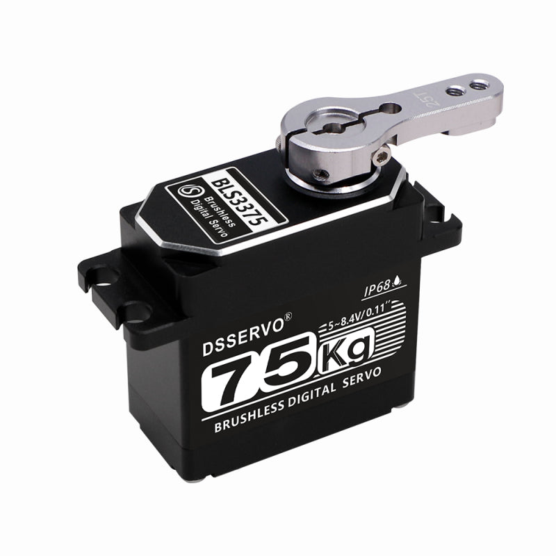 DSSERVO BLS3375 82kg.cm 0.14sec/60 IP68 Waterproof Digital Brushless RC Servos for RC Cars and Robotics