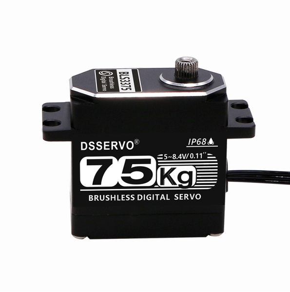 DSSERVO BLS3375 82kg.cm 0.14sec/60 IP68 Waterproof Digital Brushless RC Servos for RC Cars and Robotics