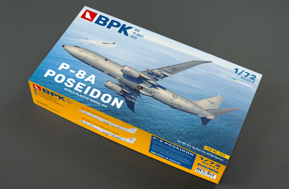 BIG PLANE KITS 1/72 Boeing P-8A Poseidon with decals for RAN and USN BPK7222