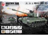 BROTHER TANK RC TANK 1:18 USA M26 PERSHING SNOW LEOPARD - GREEN