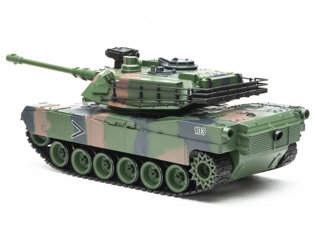 BROTHER TANK RC TANK 1:18 USA M1A2 CAMO GREEN