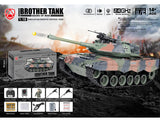 BROTHER TANK RC TANK 1:18 GERMAN PANTHER III - GREY