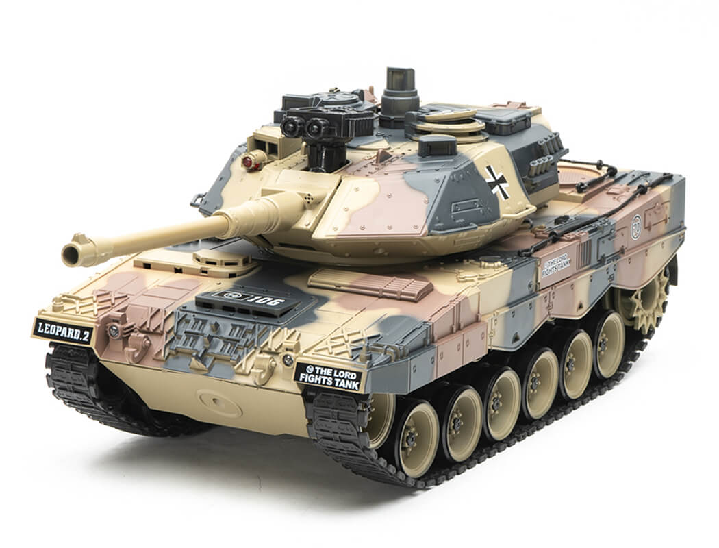 BROTHER TANK RC TANK 1:18 GERMAN LEOPARD 2 DESERT CAMO