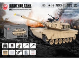 BROTHER TANK RC TANK 1:18 USA M1A2 - DESERT STORM